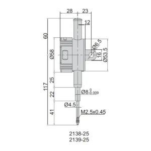 Đồng hồ so điện tử Insize 2138-25