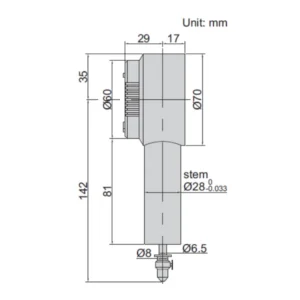 Đồng hồ so điện tử độ chính xác cao Insize 2140-6WL