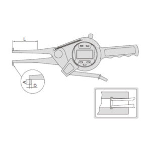 Ngàm kẹp đo trong loại điện tử Insize 2151-35
