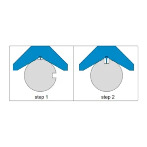 Đồng hồ đo độ sâu với đế dạng lưỡi dao 120° Insize 2189-30