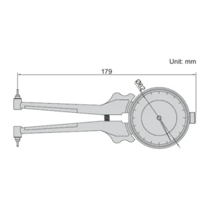 Ngàm đo trong loại đồng hồ Insize 2223-153