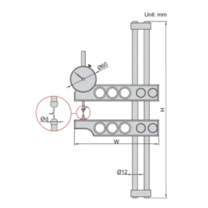Đồng hồ đo ren côn ngoài Insize 2230-10