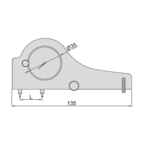 Đồng hồ đo bước ren Insize 2234-4E