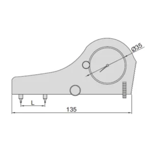 Đồng hồ đo độ cao ren trong Insize 2235-4