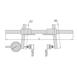 Đồng hồ đo đường kính đỉnh ren ngoài Insize 2236-20