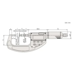 Panme điện tử Mitutoyo 227-215-20