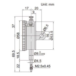 Đồng hồ so cơ khí loại cơ bản Insize 2301-10