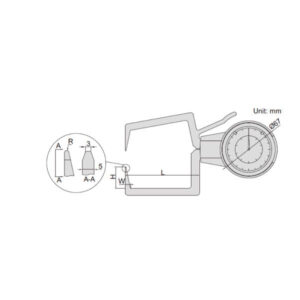 Ngàm kẹp đo ngoài loại đồng hồ Insize 2333-601