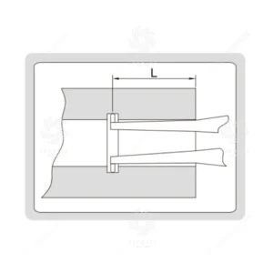 Compa đồng hồ đo trong dải lớn Insize 2334-155