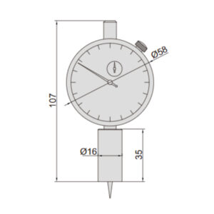 Đồng hồ đo độ sâu Insize 2343-101