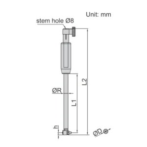 Thước đo lỗ kích thước nhỏ Insize 2425-6