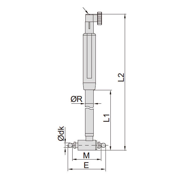 Dụng cụ đo lỗ bánh răng Insize 2428-22 2 Dụng cụ đo lỗ bánh răng Insize 2428-22
