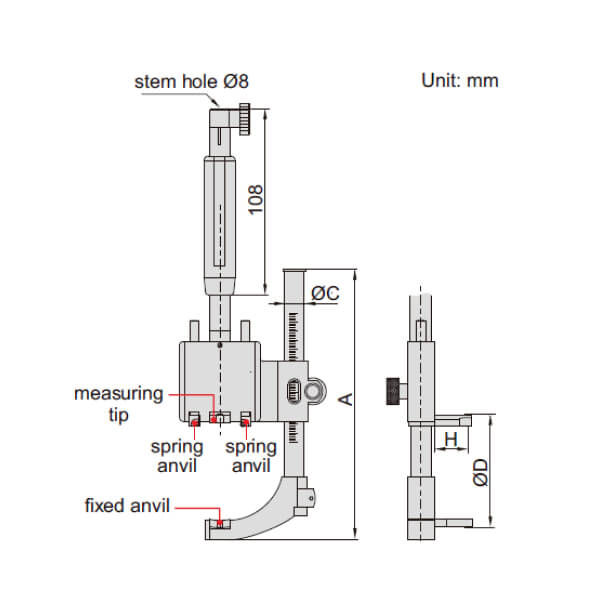 Dụng cụ đo lỗ bậc Inszie 2432-70 2 Dụng cụ đo lỗ bậc Inszie 2432-70