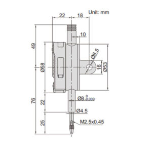 Đồng hồ so điện tử điều chỉnh được hệ số Insize 2501-10