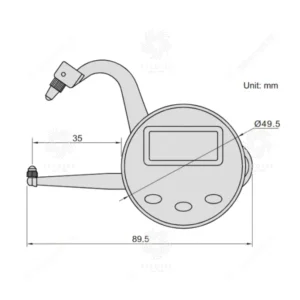 Đồng hồ đo độ dày điện tử Insize 2710-25