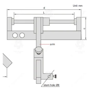 Dụng cụ đo đường kính ngoài đa năng Insize 2715-1000