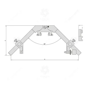 Dụng cụ đo đường kính ngoài đa năng Insize 2715-1600