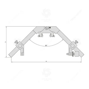 Dụng cụ đo đường kính ngoài đa năng Insize 2715-350