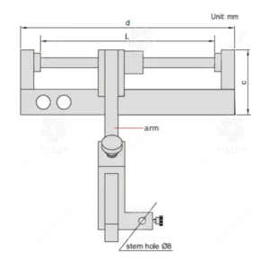 Dụng cụ đo đường kính ngoài đa năng Insize 2715-350
