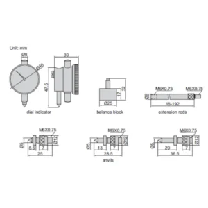 Thước panme kiểm tra trục khuỷu Insize 2841-300
