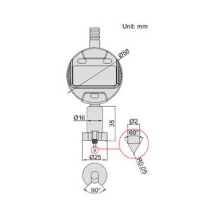 Đồng hồ đo biên dạng bề mặt điện tử Insize 2843-10