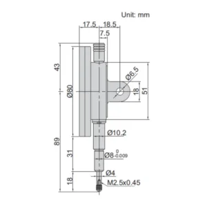 Đồng hồ so cơ khí mặt đồng hồ lớn Insize 2888-10
