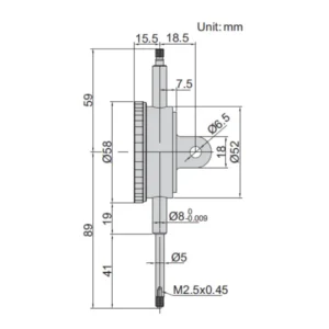 Đồng hồ so cơ khí (hành trình dài) Insize 2889-30