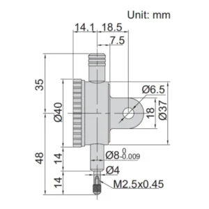 Đồng hồ so cơ khí loại nhỏ độ chính xác cao Insize 2890-1