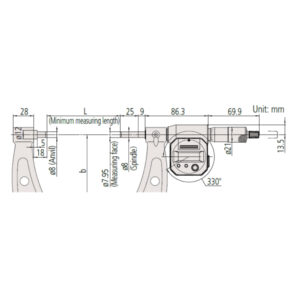 Panme điện tử đo ngoài Mitutoyo 293-786