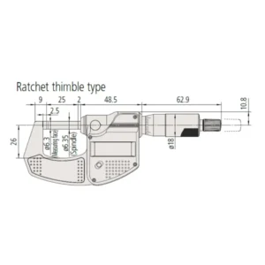 Panme điện tử đo ngoài Mitutoyo 293-831-30