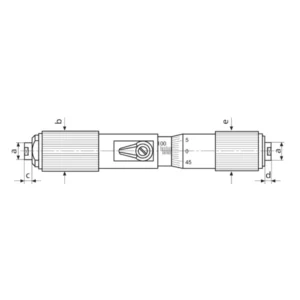 Panme cơ khí đo trong Mahr Micromar 44 F 4163003