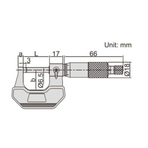 Panme cơ khí đo ngoài Insize 3202-25A