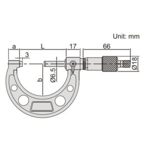 Panme cơ khí đo ngoài Insize 3203-175A