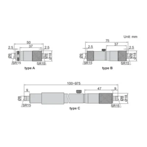 Thước panme đo trong cơ khí dạng ống Insize 3229-75