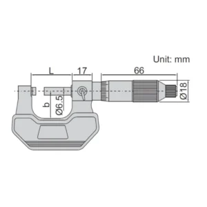 Thước panme cơ khí không từ tính Insize 3231-50A