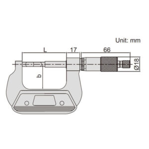 Panme cơ khí đo đường kính rãnh Insize 3232-150A