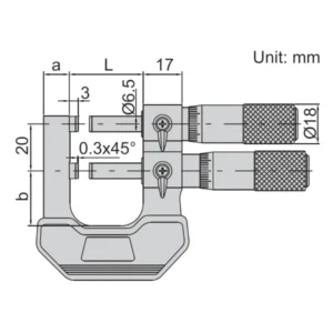 Thước panme đo giới hạn Insize 3235-50A