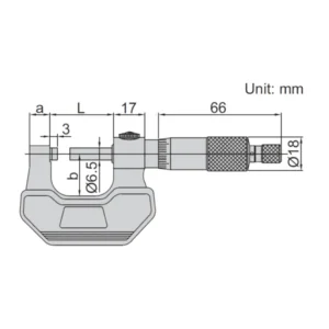 Panme đo ngoài (cho cả người thuận tay phải và trái) Insize 3236-75B