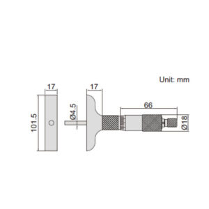 Panme đo sâu cơ khí Insize 3240-50S