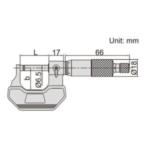 Panme cơ khí đo độ dày thành ống Insize 3260-25A