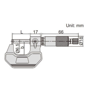 Panme cơ khí đo độ dày thành ống Insize 3261-50FA