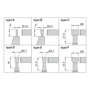 Panme cơ khí đo độ dày thành ống Insize 3261-25BA