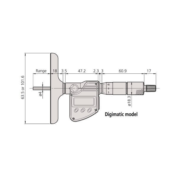 Panme đo sâu điện tử Mitutoyo Series 329-350-30 2 Panme đo sâu điện tử Mitutoyo Series 329-350-30