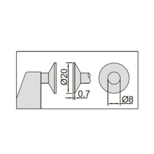 Panme cơ khí trục chính hình đĩa không quay Insize 3294-100