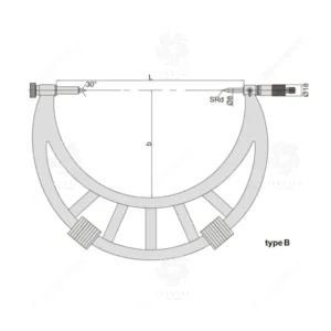 Panme đo đường kính bánh răng Insize 3297-800