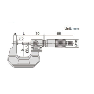 Panme cơ khí đo ngoài có bộ đếm Insize 3400-75