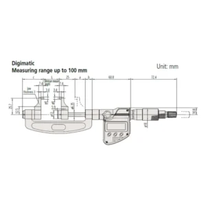 Panme đo ngoài điện tử Mitutoyo 343-252-30