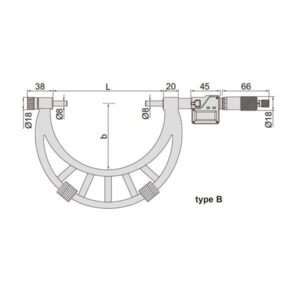 Panme điện tử đo ngoài có thể thay đổi đầu đo Insize 3506-1000A