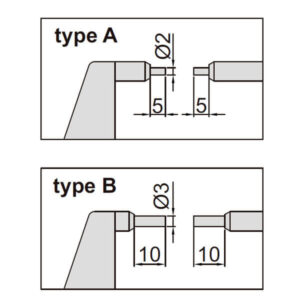 Panme đo rãnh then điện tử Insize 3533-125BA
