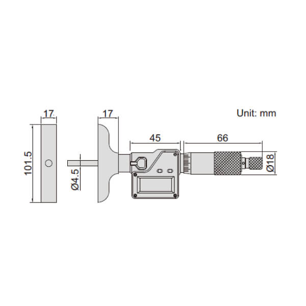 Panme đo sâu điện tử Insize 3540-100 2 Panme đo sâu điện tử Insize 3540-100